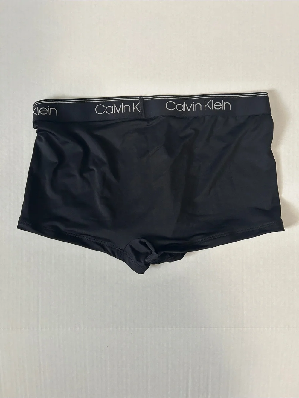 Calvin Klein Black Men's Boxer Briefs with Logo Waistband